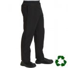 Dennys Black Long Life Chef Trousers