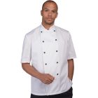 DD20AFD white with black studs chef jacket