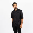 DD20CS black short sleeve chef jacket