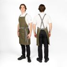 Dennys Crossback Apron With Grey Tie Tapes