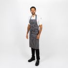 Dennys Striped Bib Apron With Pocket