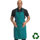 DP210 recycled polyester bib apron with pocket
