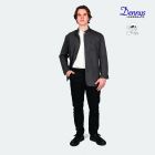 Stand Collar Jacket, Cotton, Regular Fit, 3 Pockets