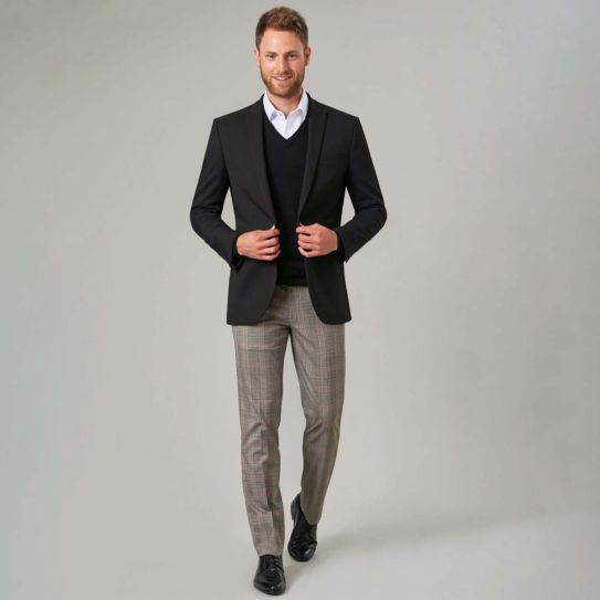 Check trouser suit 2025