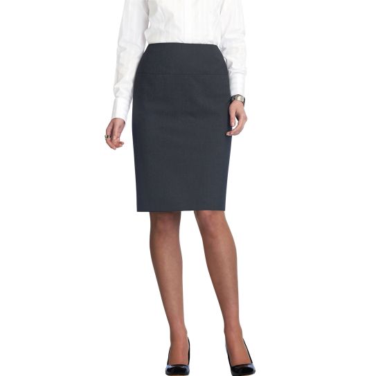 ClubClass Holborn pencil skirt with rear centre back vent and key loop