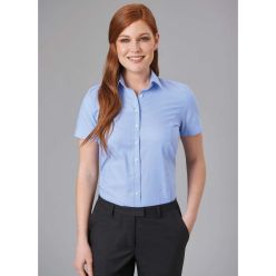 Hamilton Ladies Short Sleeve Blouse in Sky Blue 2360