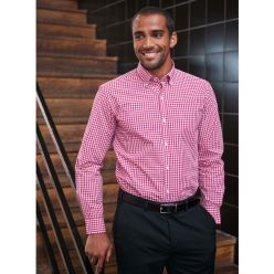 Montana Men's Long Sleeve Shirt in Red 7884