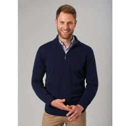 Dallas 1/4 Zip Jumper in Navy 7898