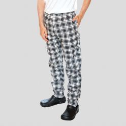 DC28T tartan chef trousers