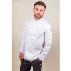 DD08ADCEL -white chef jacket long sleeve