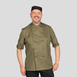 dd56 short sleeve chef jacket olive