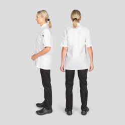 Le Chef Executive Jacket in White Short Sleeve