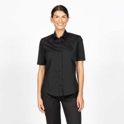 DH905, black ladies short sleeve shirt