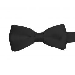 Dennys Black Bow Tie on Self-Material Band