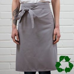 DP100 grey recycled polyester waist apron