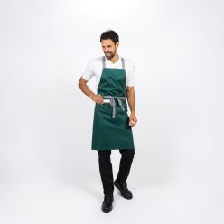 Dennys Crossback Apron With Grey Tie Tapes