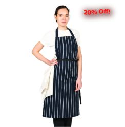 Woven Butchers Stripe Apron