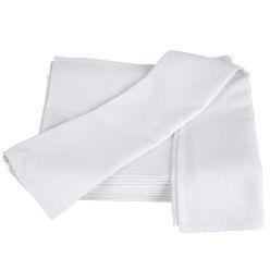 Dennys White Honeycomb Cotton Towel