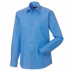 Russell Men's Long Sleeve Tailored Poplin Shirt