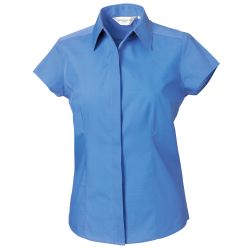 Russell Ladies Cap Sleeve Polycotton Fitted Shirt