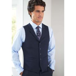 Brook Taverner navy Proteus waistcoat