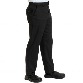AFD jean cut men's black laundry suitable chef trousers with Staycool