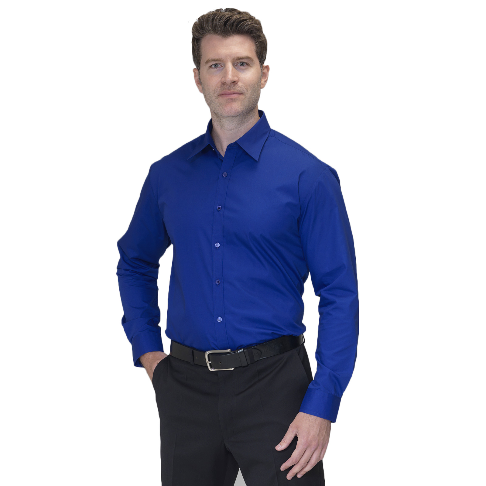 JOSEPH ALAN MENS SHIRT LS-Royal-2XL-