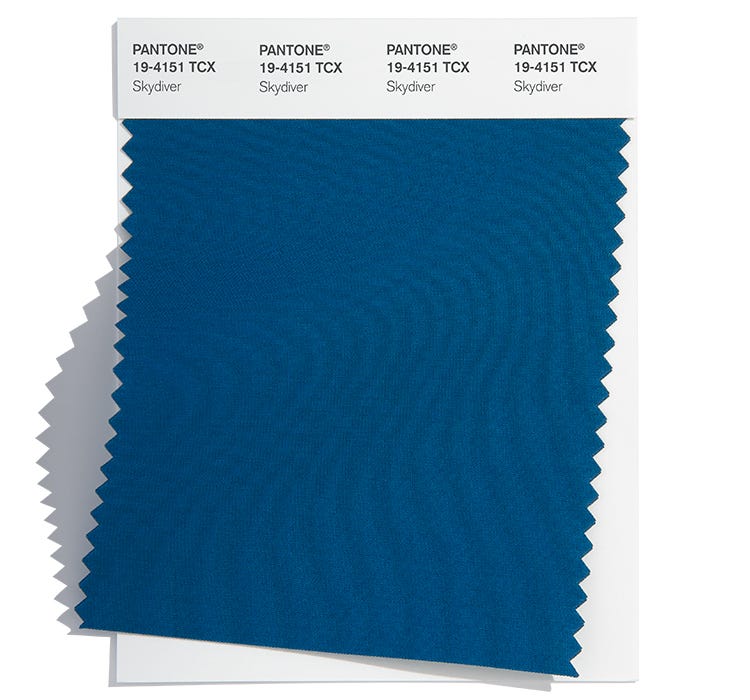 Skydiver pantone colour