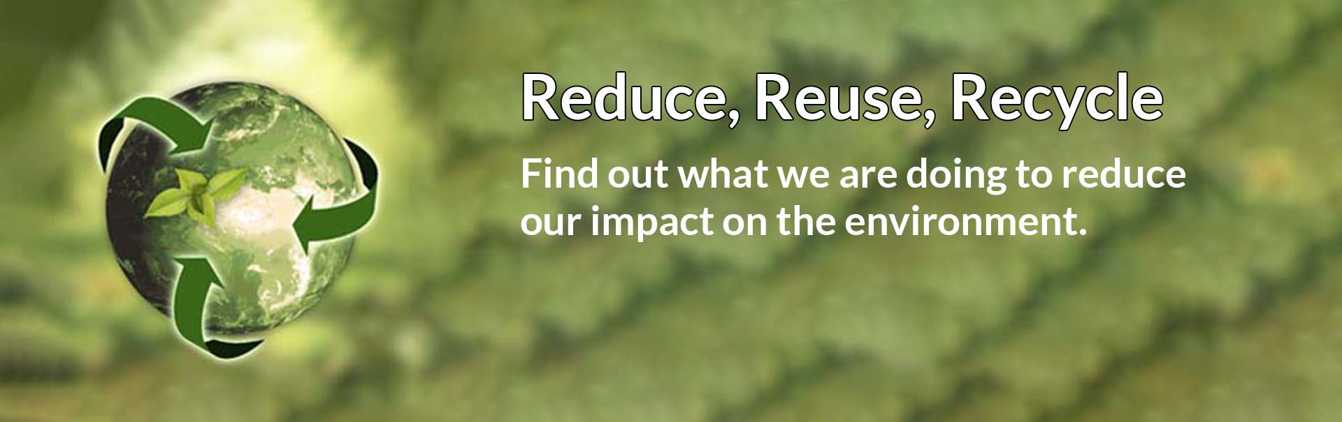 reduce reuse recycle banner