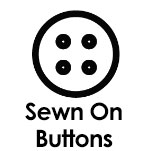 Sewn on buttons